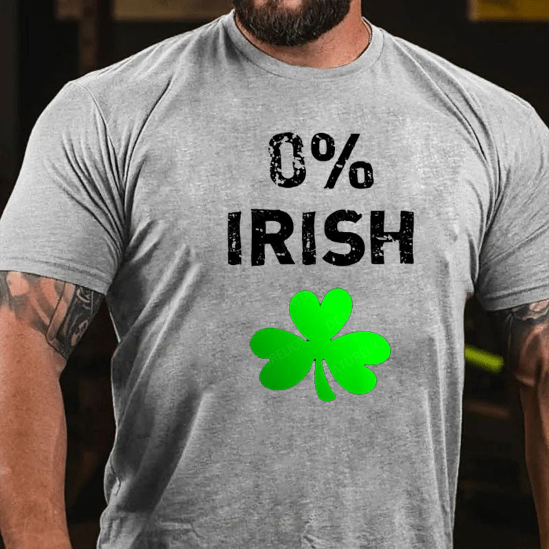 0% Irisch St. Patricks Tag T-Shirt