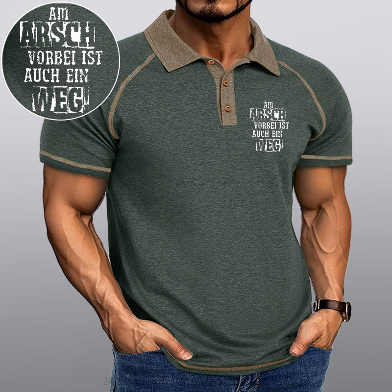 Maturelion Am Arsch Vorbei Ist Auch Ein Weg Kragen T-Shirt