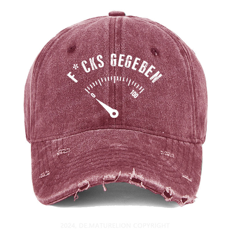 F*cks gegeben Gewaschene Vintage Cap