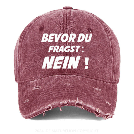 Bevor Du Fragst: Nein! Gewaschene Vintage Cap