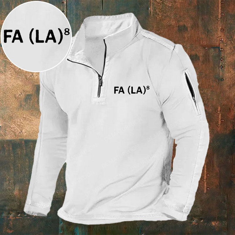 FA (LA)8 Stehkragen Reißverschluss Polo Shirt