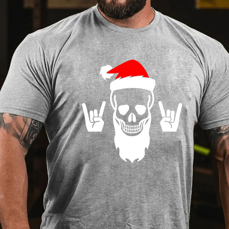 Weihnachten Schädel T-Shirt