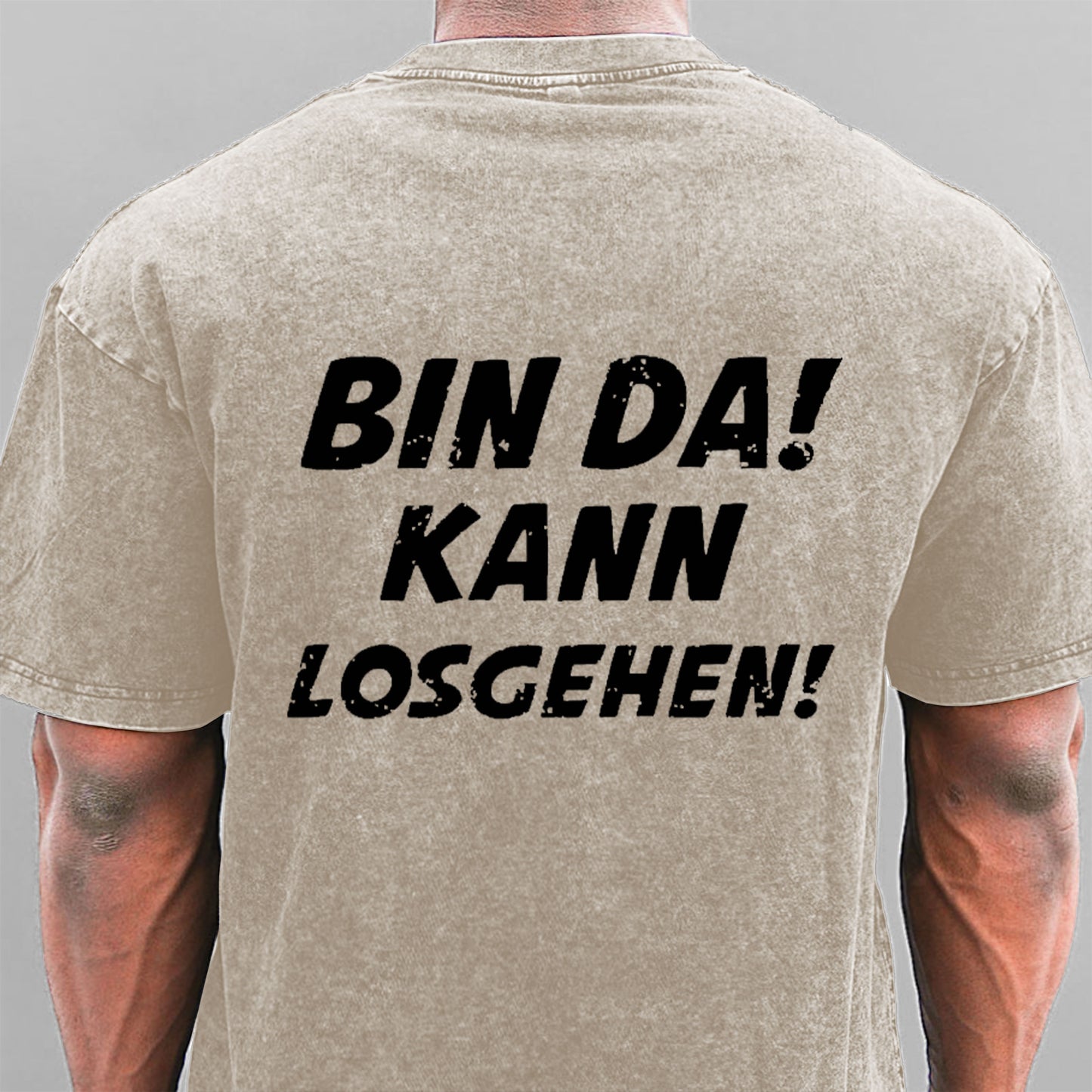 Bin Da Kann Losgehen Gewaschene Vintage T-Shirt