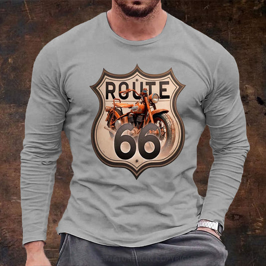 Route 66 Langarm Shirt