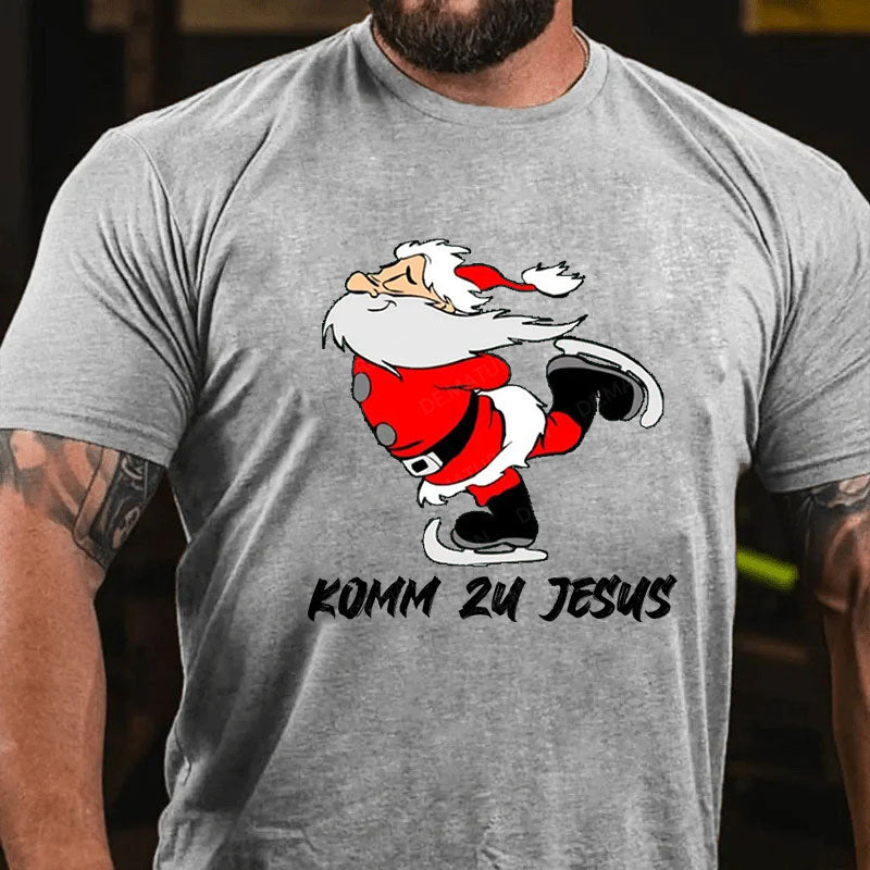 Komm Zu Jesus Weihnachten T-Shirt