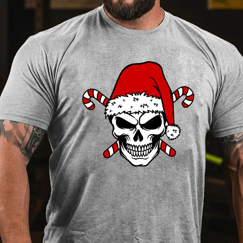 Frohe Weihnachten Schädel T-Shirt