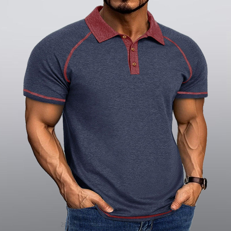 Maturelion Männer Kragen T-Shirt
