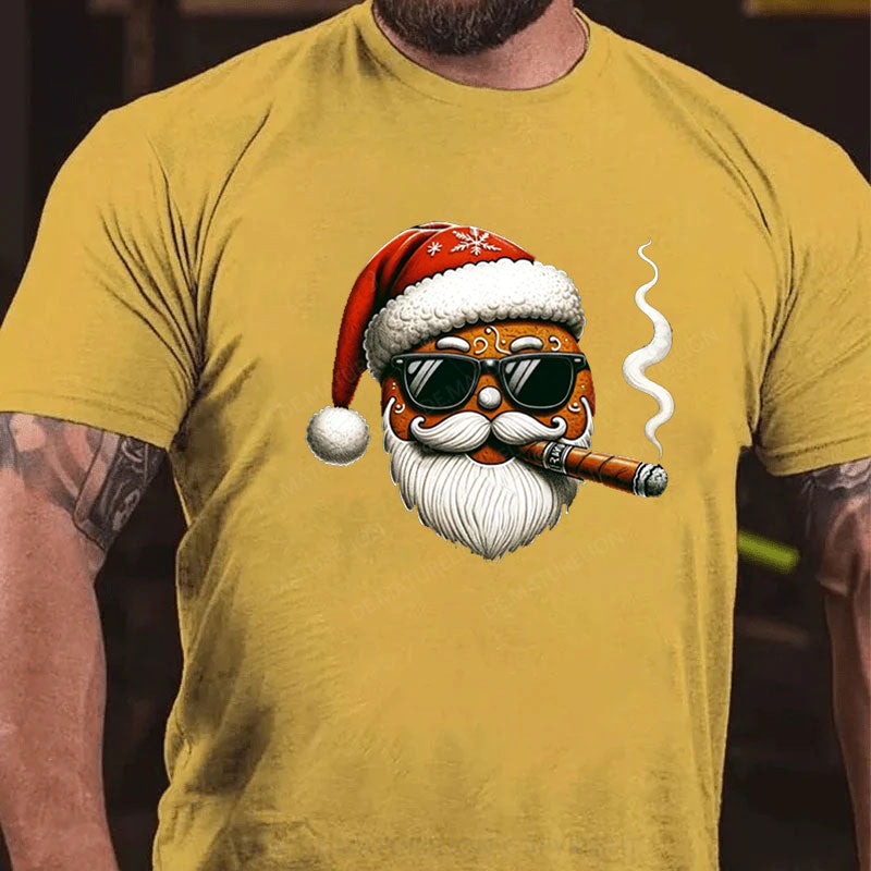 Weihnachtsmann Raucht Weihnachten T-Shirt