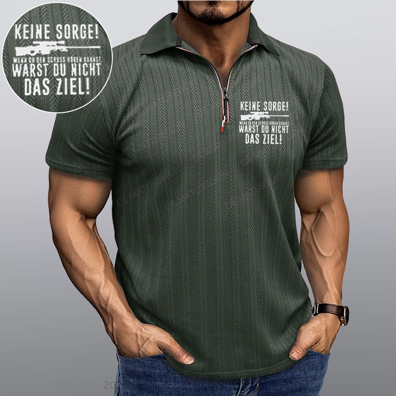 Maturelion Keine Sorge! Wenn Du Den Schuss Hören Kannst Warst Du Nicht Das Ziel Kragen T-Shirt