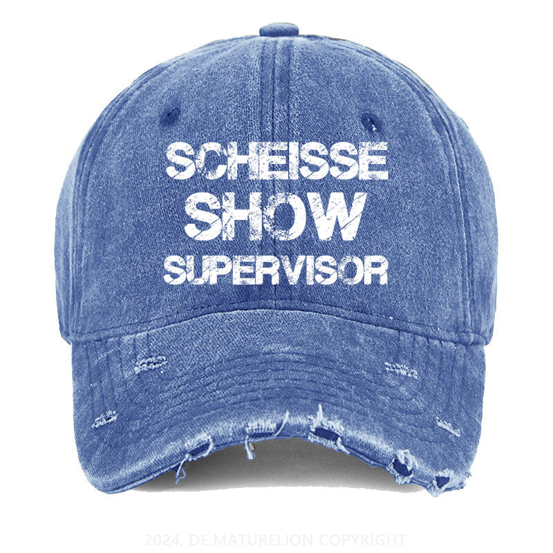 Scheiße Show Supervisor Gewaschene Vintage Cap