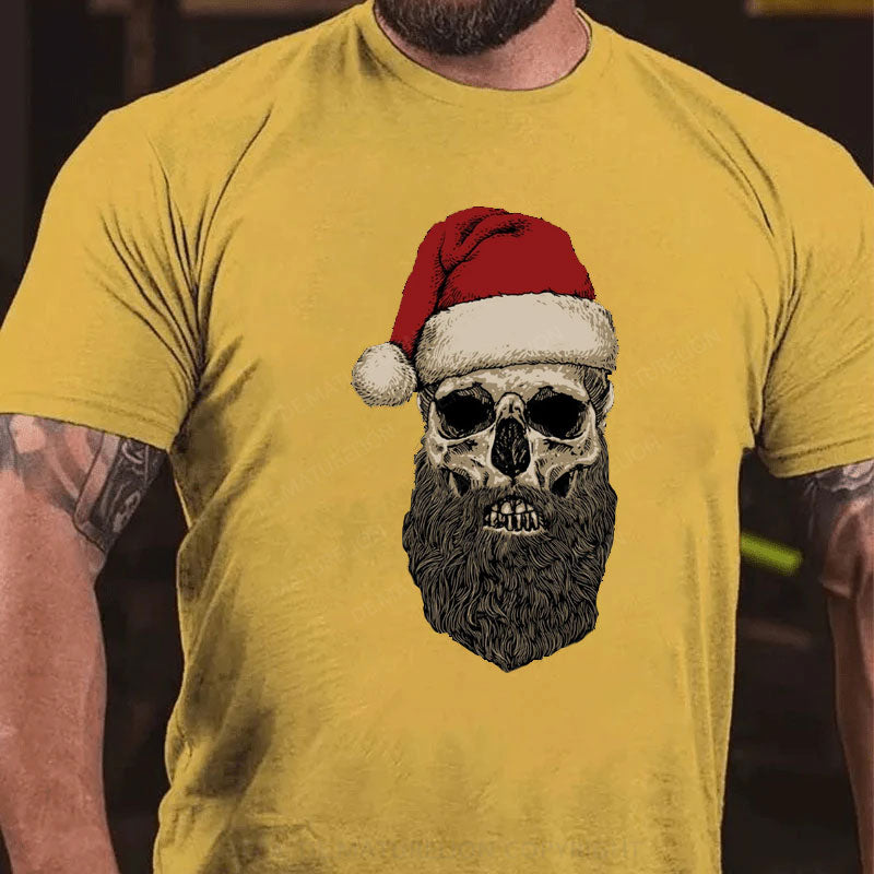 Frohe Weihnachten Weihnachtsschädel T-Shirt