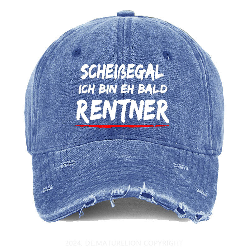 Scheißegal Ich Bin Eh Bald Rentner Gewaschene Vintage Cap