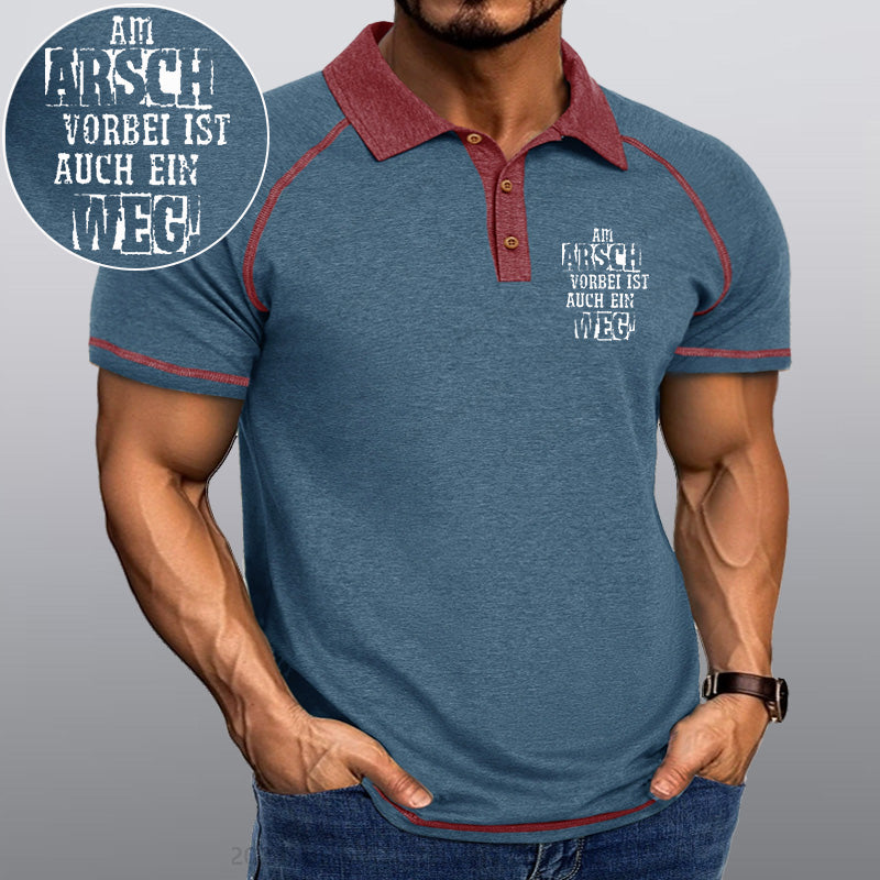 Maturelion Am Arsch Vorbei Ist Auch Ein Weg Kragen T-Shirt