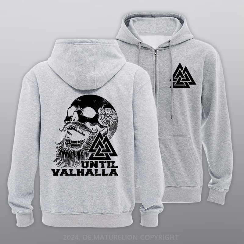 Maturelion Until Valhalla Reißverschluss Hoodie