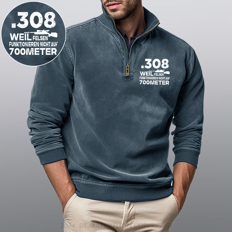 Maturelion .308 Weil Felsen Funktionieren Nicht Auf 700 Meter Stehkragen Poloshirt