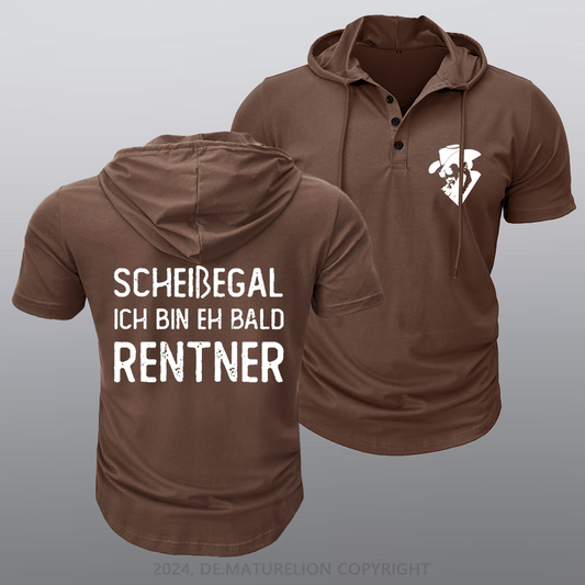 Maturelion Scheißegal Ich Bin Eh Bald Rentner Kapuze T-Shirt