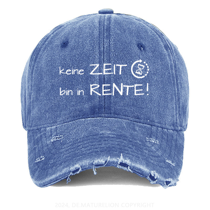 Keine Zeit Bin In Rente Gewaschene Vintage Cap