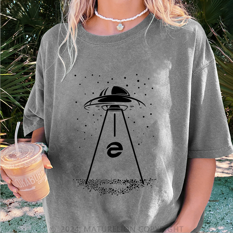 Maturelion IE Damen Gewaschene Vintage T-Shirt