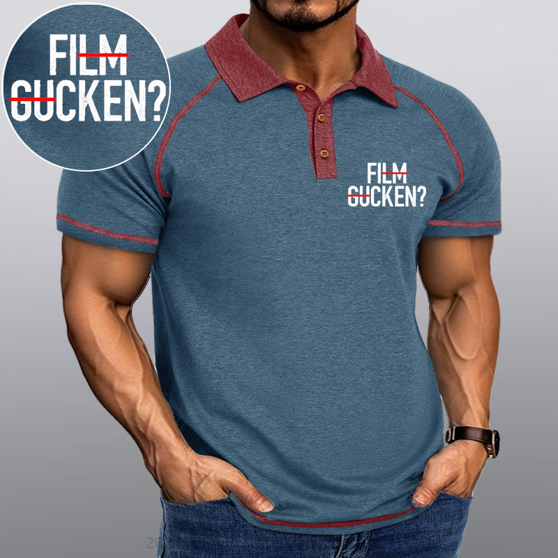 Maturelion Film Gucken Ficken! Kragen T-Shirt