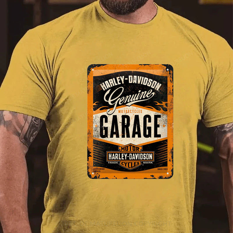 Maturelion Harley Davidson Garage T-Shirt