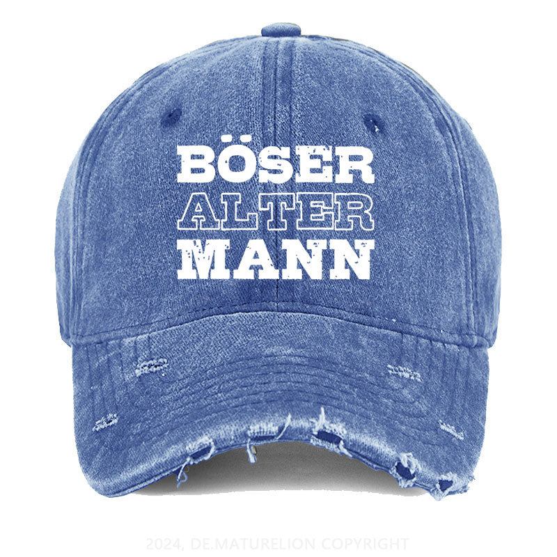 Böser Alter Mann Gewaschene Vintage Cap