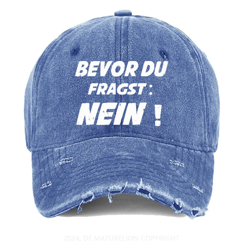 Bevor Du Fragst: Nein! Gewaschene Vintage Cap