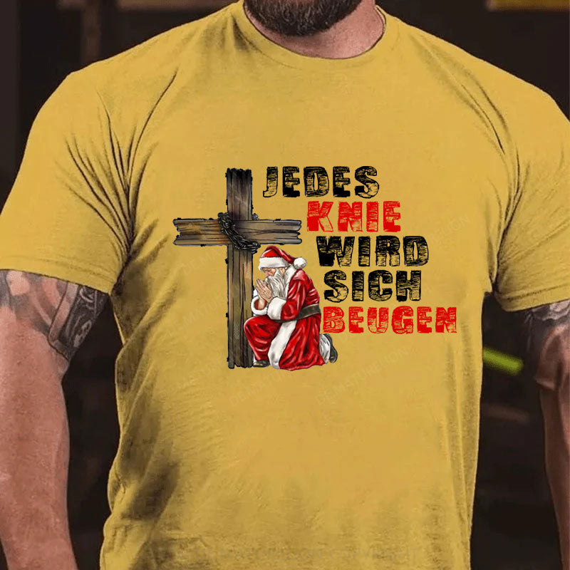 Jedes Knie wird sich beugen Weihnachten T-Shirt