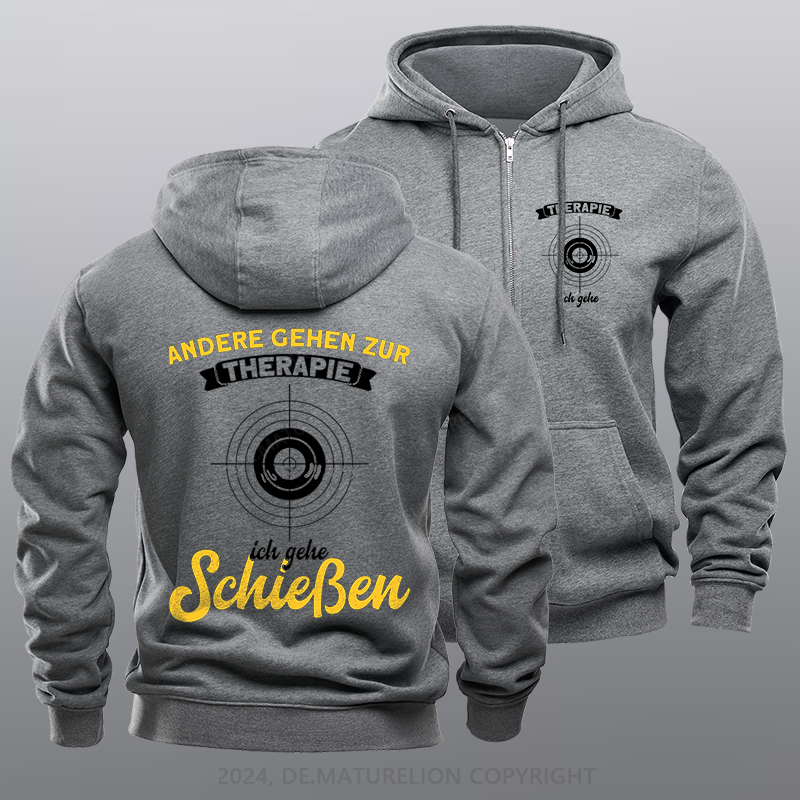 Maturelion Sport Männer Sport Schütze Reißverschluss Hoodie