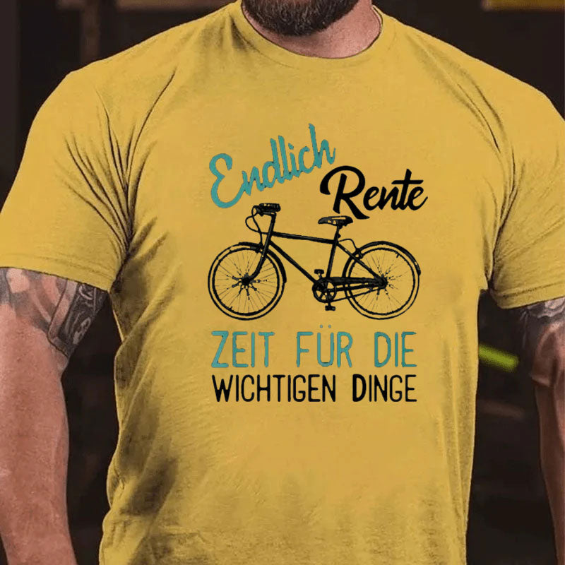 Rente Rentner Fahrrad T-Shirt