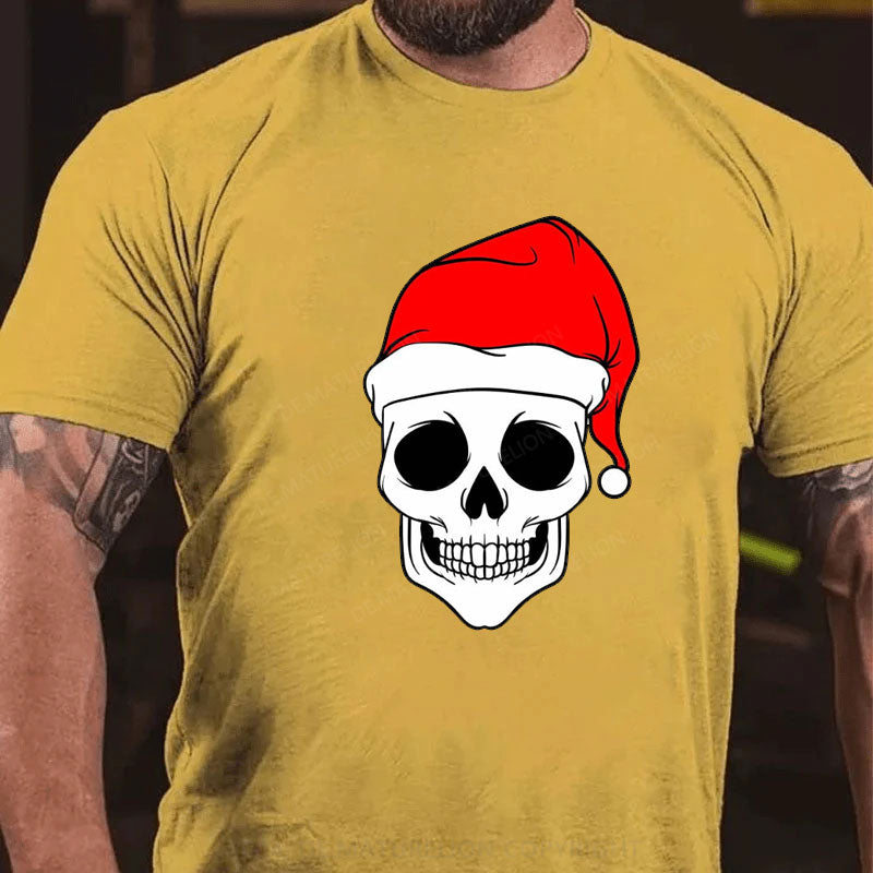 Frohe Weihnachten Schädel T-Shirt