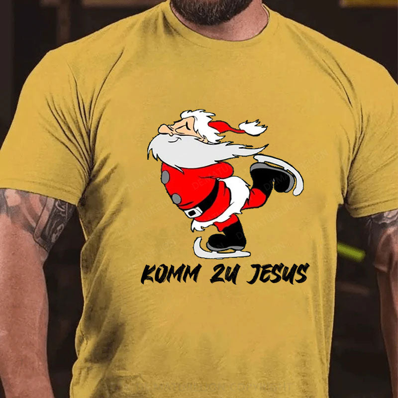 Komm Zu Jesus Weihnachten T-Shirt