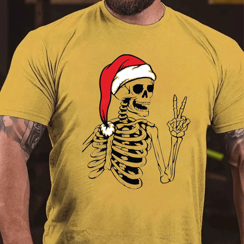 Weihnachten Schädel T-Shirt