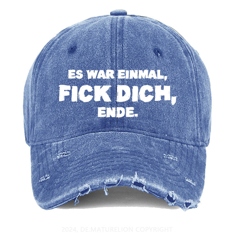 Es war einmal, FICK DICH, Ende. Gewaschene Vintage Cap