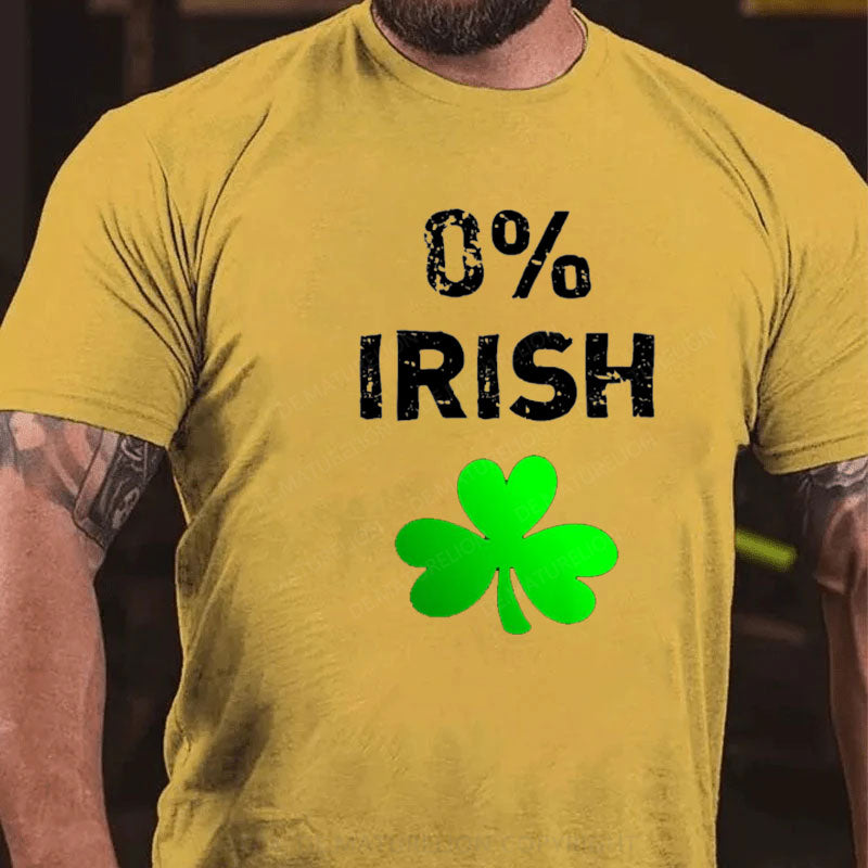 0% Irisch St. Patricks Tag T-Shirt