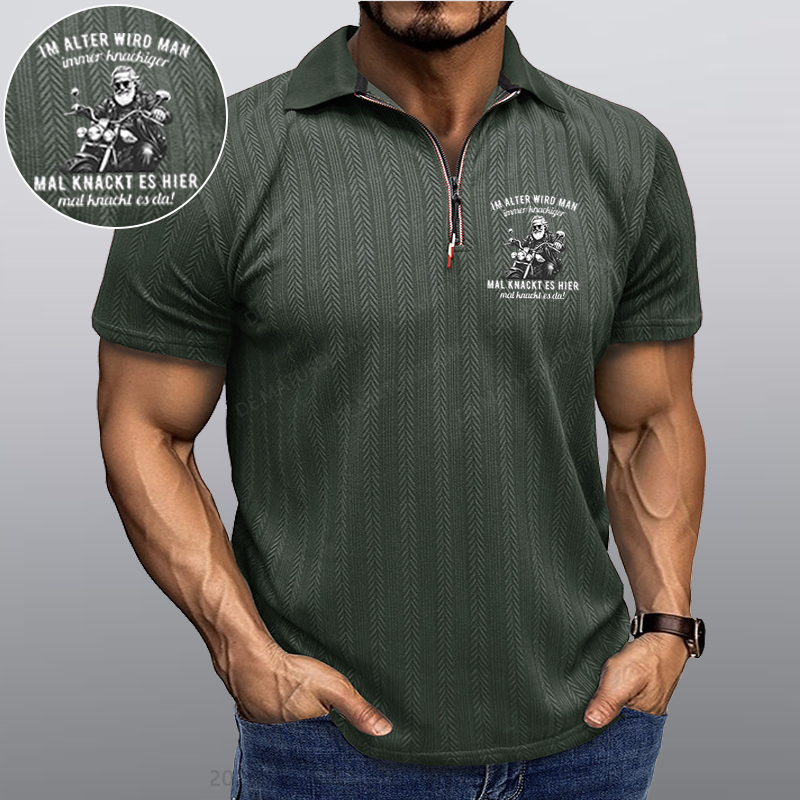 Maturelion Im Alter wird man immer knackiger Kragen T-Shirt