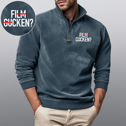 Maturelion Film Gucken Ficken! Stehkragen Poloshirt