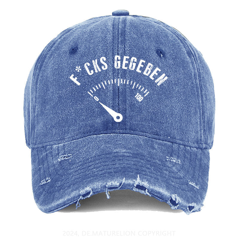 F*cks gegeben Gewaschene Vintage Cap