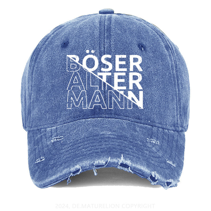 Böser Alter Mann Gewaschene Vintage Cap