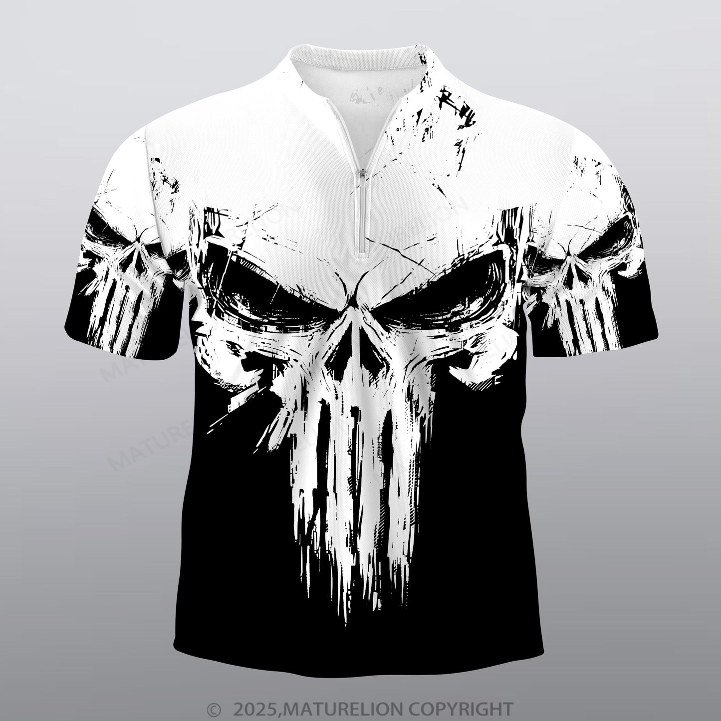 Maturelion Wikinger Männer Voll-Print Polo Shirt