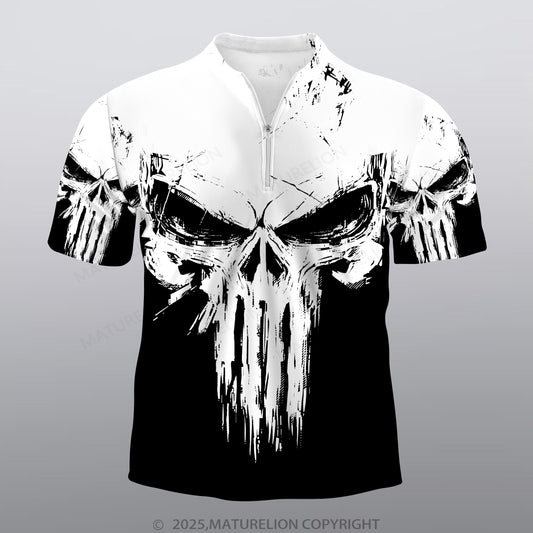 Maturelion Wikinger Männer Voll-Print Polo Shirt