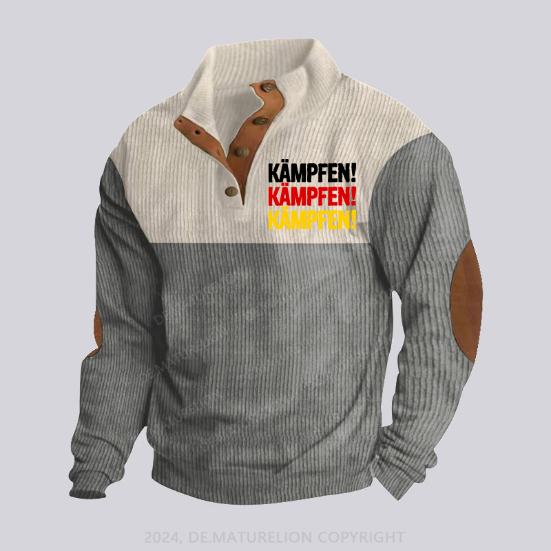 Maturelion Kämpfen Kämpfen Kämpfen Stehkragen Knopf Polo Shirt