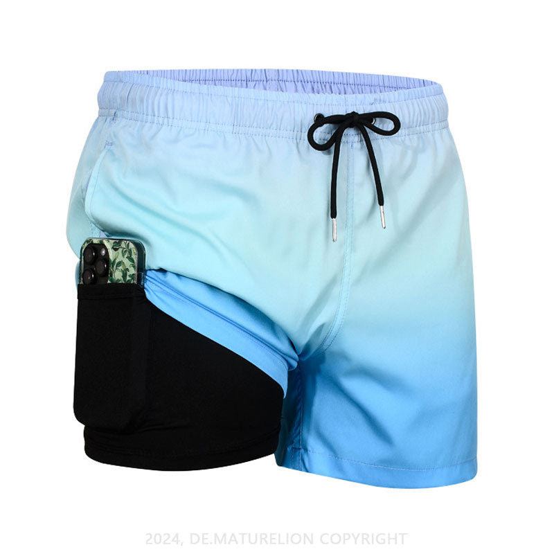 Maturelion Fitnesshose Schnell Trocknende Strandhose Surf Badehose