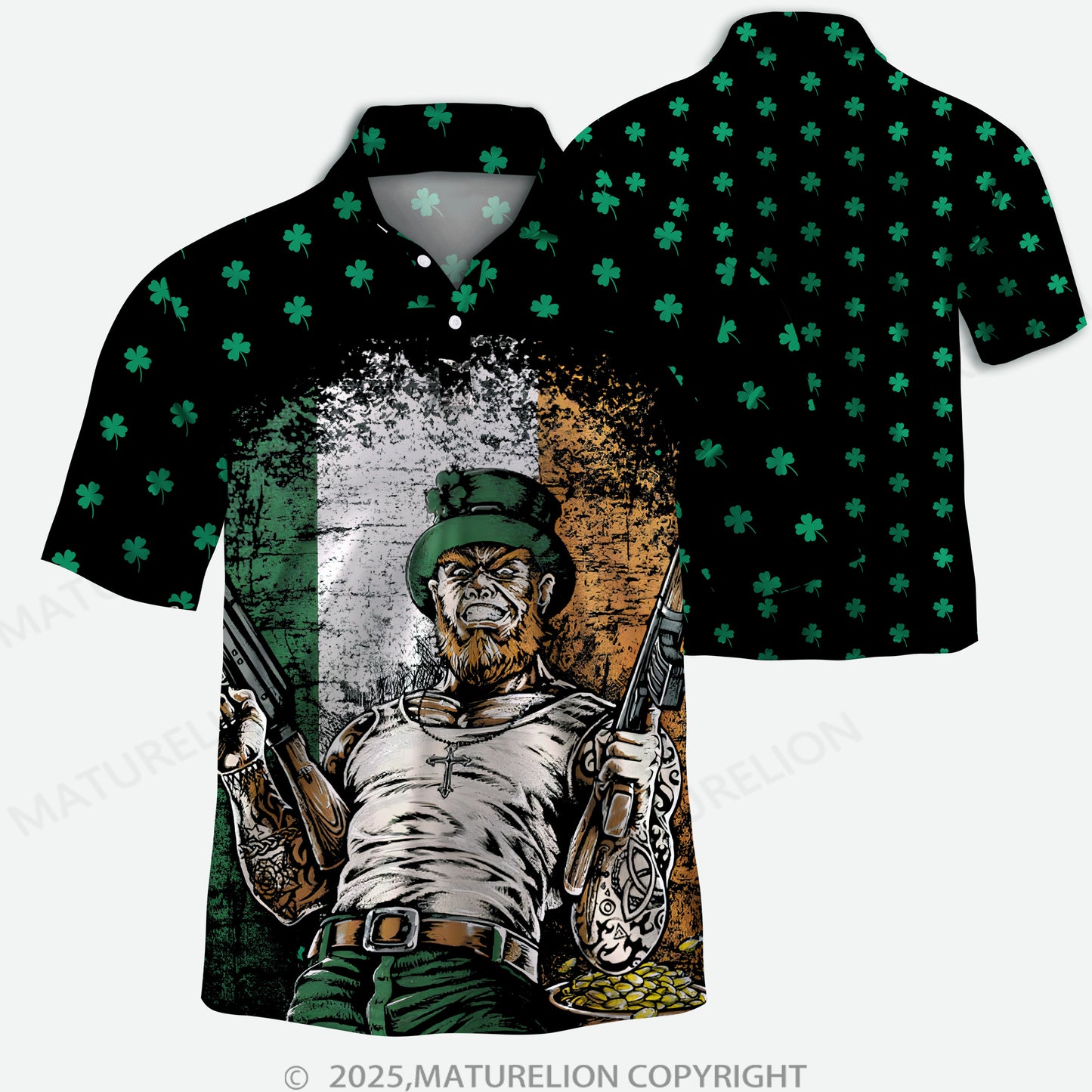 Maturelion St. Patricks Tag Polo Shirt
