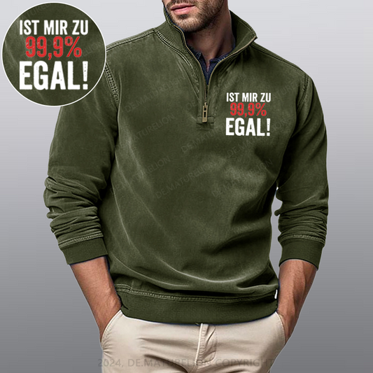 Maturelion Ist Mir Zu 99,9% Egal Stehkragen Poloshirt