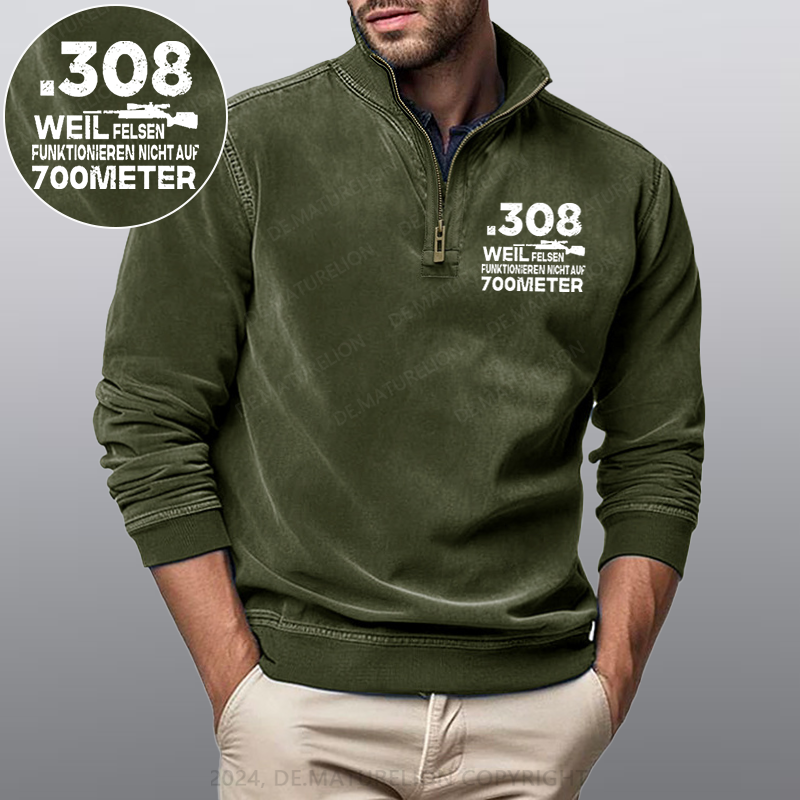 Maturelion .308 Weil Felsen Funktionieren Nicht Auf 700 Meter Stehkragen Poloshirt