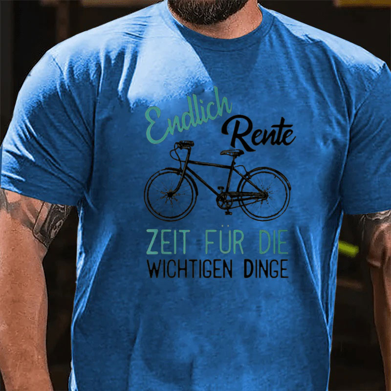 Rente Rentner Fahrrad T-Shirt