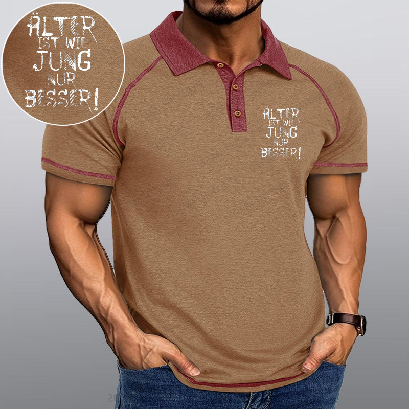 Maturelion Älter ist wie jung nur besser Kragen T-Shirt