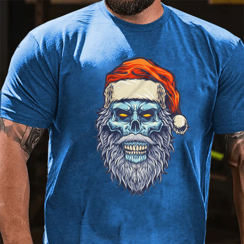 Frohe Weihnachten Schädel T-Shirt