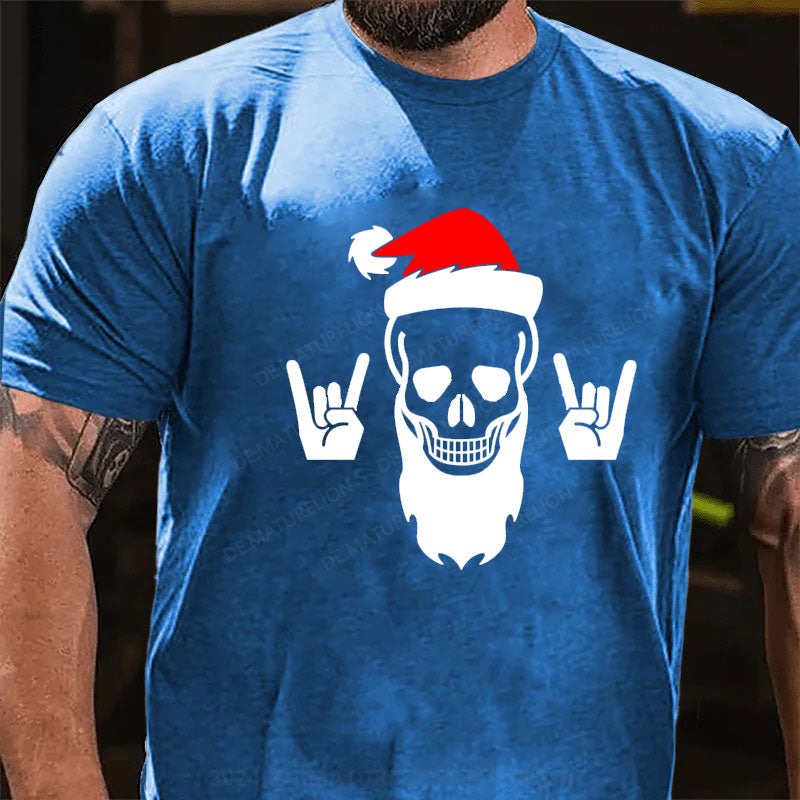 Weihnachten Schädel T-Shirt