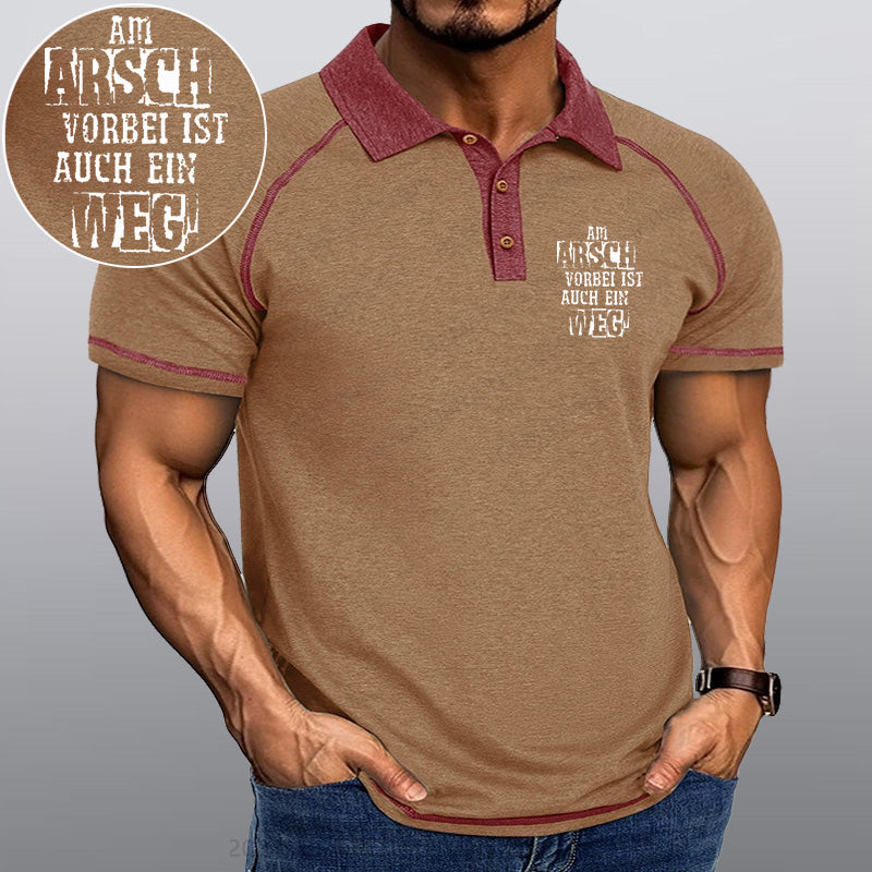 Maturelion Am Arsch Vorbei Ist Auch Ein Weg Kragen T-Shirt